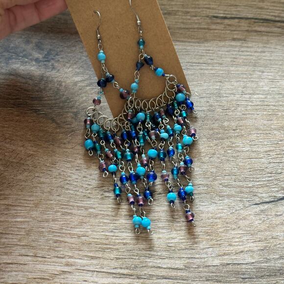 BOGO FREE EARTHBOUND BEADED CHANDELIER EARRINGS - Picture 1 of 3